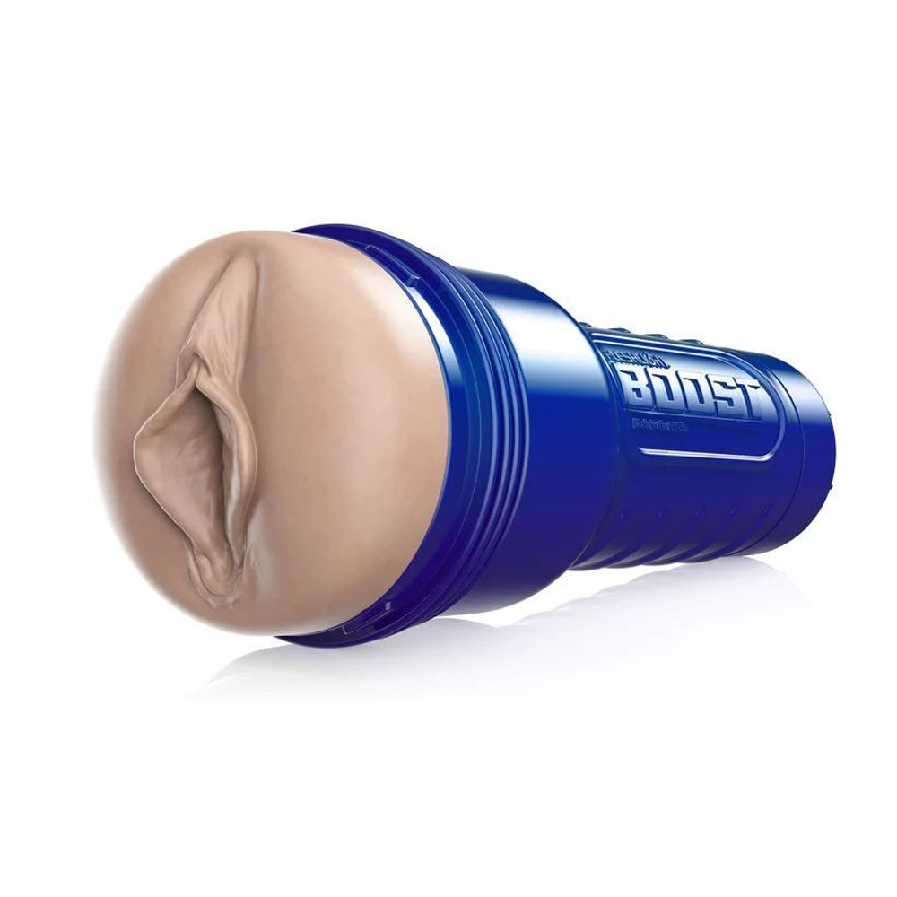 Телесный мастурбатор-вагина Fleshlight Boost Bang (Цвет: черный)