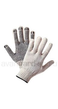 Перчатки х/б с ПВХ 4-х ниточные