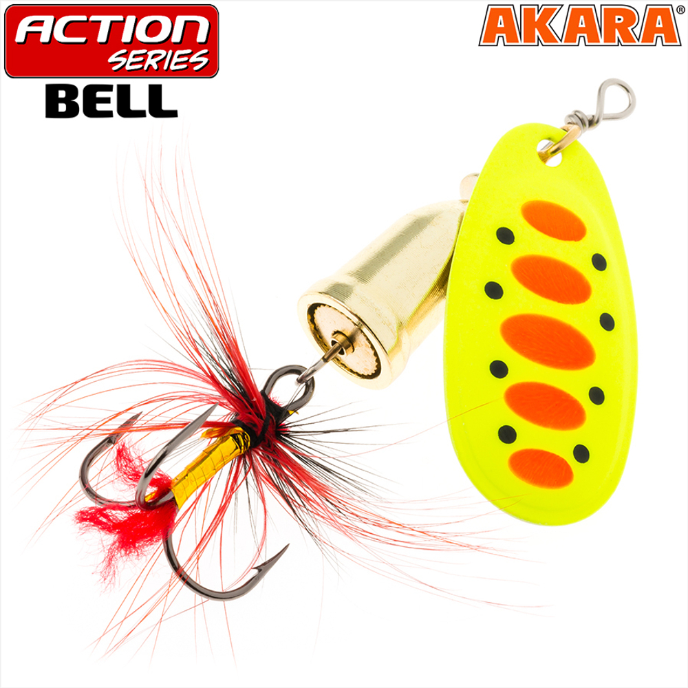 Блесна вращающаяся Akara Action Series Bell 3 8 гр. 2/7 oz. A33