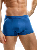 Мужские трусы-боксеры с фактурной широкой мягкой резинкой (Размер: L) (Цвет: черный)