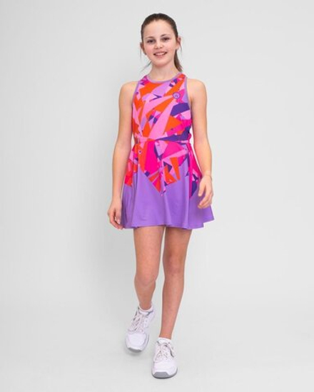 ОДЕЖДА ДЛЯ ТЕННИСА Девочки, Платье BIDI BADU SPIKE JUNIOR DRESS .