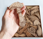 Деревянный пазл Грибы