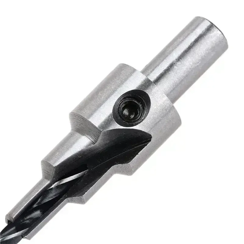 Набор сверл по дереву с зенкером под конфирмат 5шт