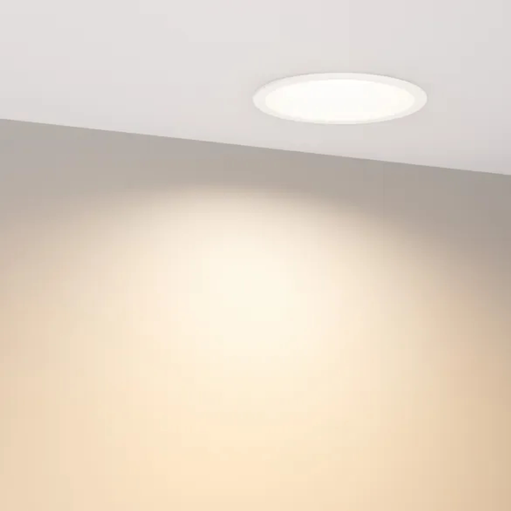 Светильник MS-BREEZE-BUILT-R104-12W Warm3000 (WH, 90 deg, 230V) (Arlight, IP20 Металл, 5 лет) 036615(1)