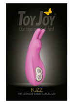 Розовый вибромассажер-заяц FUZZ THE ULTIMATE RABBIT - 12 см.