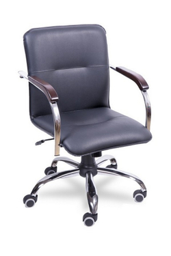 Стул для посетителей Самба на крестовине хром