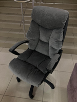 Кресло Фортуна-5 (10) м Вельвет темно-серый Мех качания п Директор (в разборе)