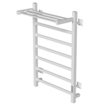 Полотенцесушитель MIXLINE TRIUMPH  80х50 (таймер, 481Вт, 6 перекладин + ПОЛКА) электрический БЕЛЫЙ