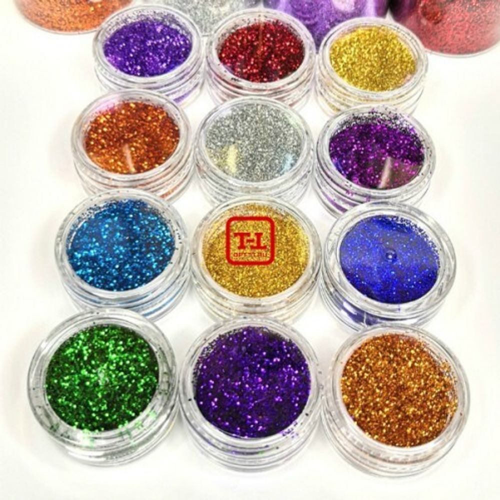 ЦВЕТНОЙ Микс ДЕКОР+ (НАБОР БЛЁСТКИ ГЛИТТЕРЫ - размер 0.4" (12 штук по 3/5/10/20/25/50/100/500 грамм)( № 888))