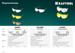 KRAFTOOL BASIC жёлтые защитные очки, открытые, защита от царапин и запотевания, UV 450, оптический класс 1 (110318)