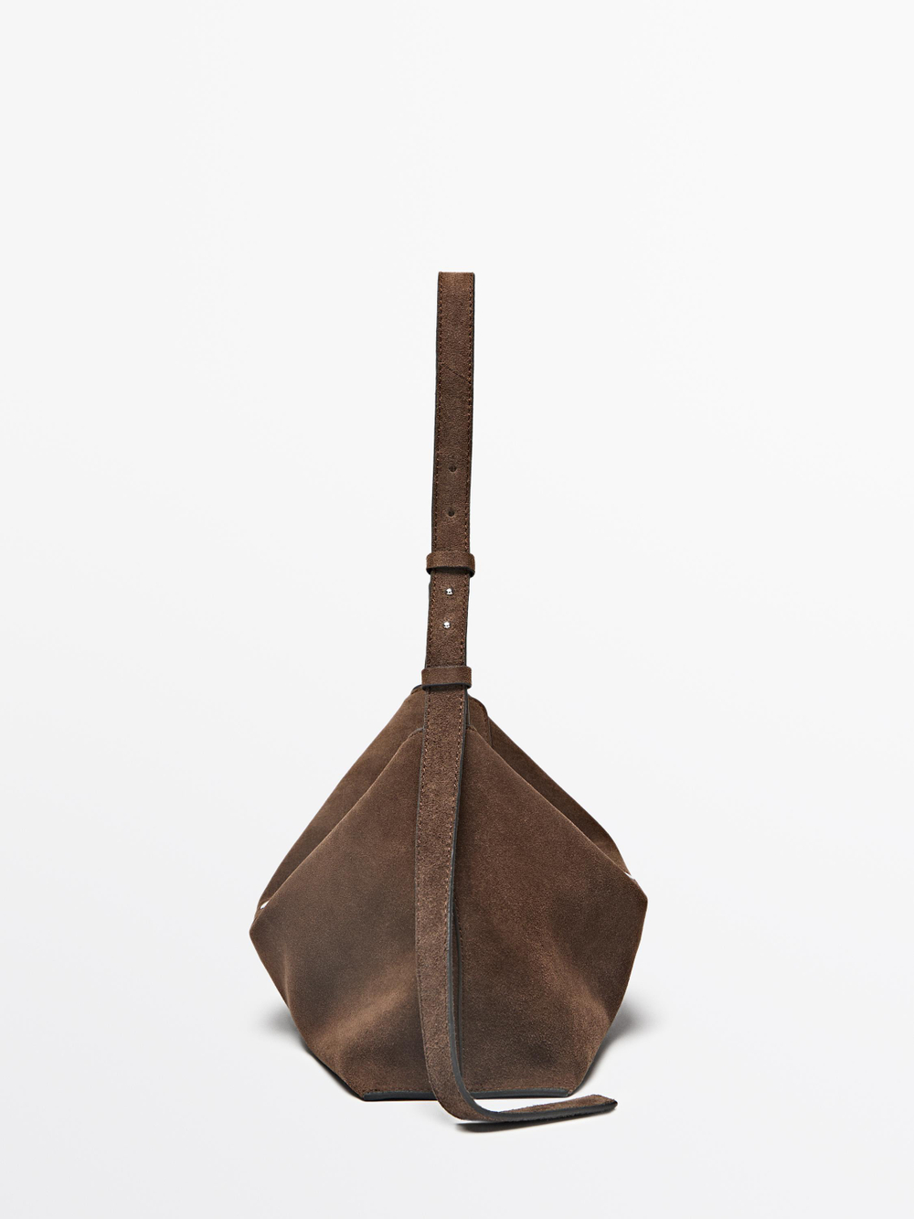 Massimo Dutti Сумка из замши, норка