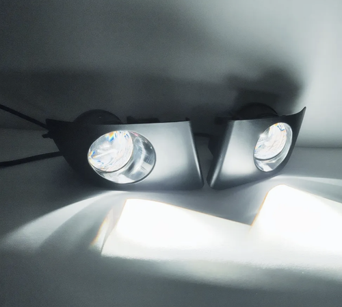 103 - Белый / ПТФ (WD-103, белый) линзы для Toyota Land Cruiser Prado 120, светодиодные противотуманные фары (2 шт. / комплект)