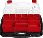 ЗУБР ВОЛГА-13, 325 х 280 х 60 мм, пластиковый органайзер с 13 съемными лотками (38034-13)