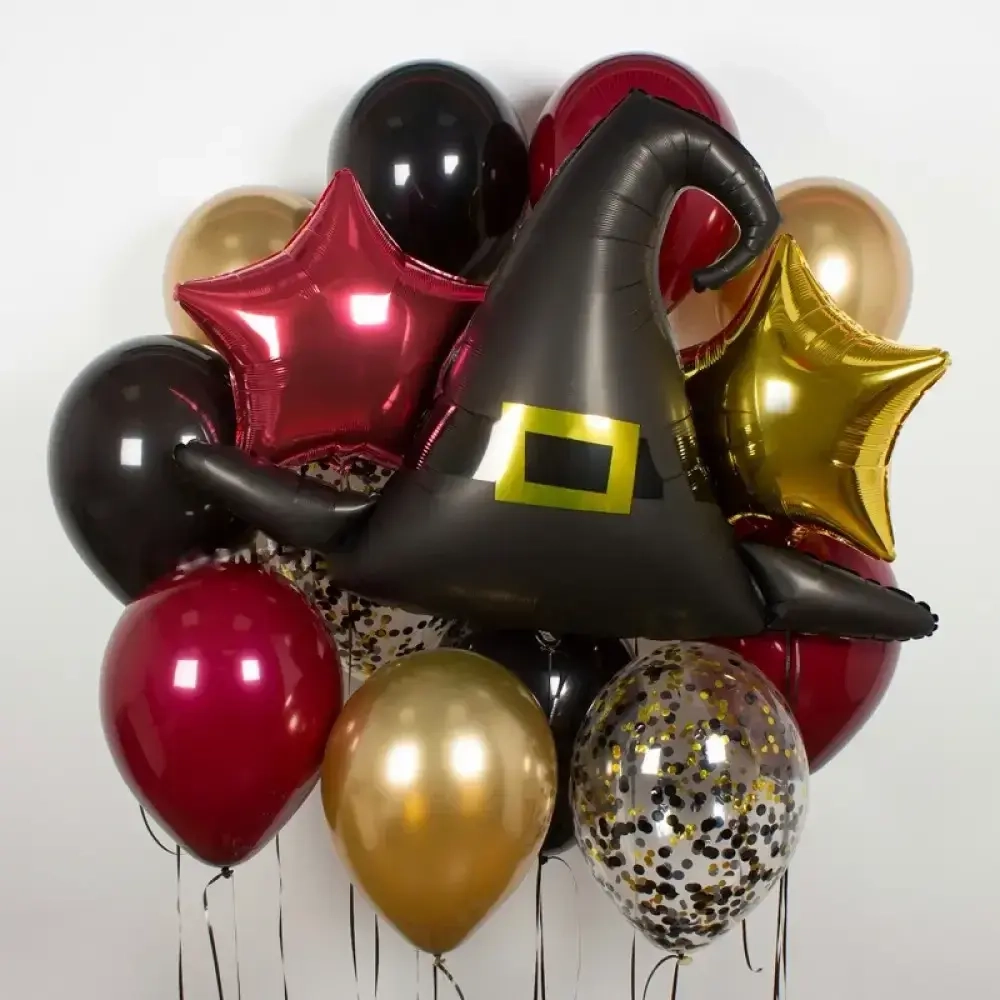 Фольгированный шар-фигура «Шляпа Волшебника» в чёрном цвете, 79 см