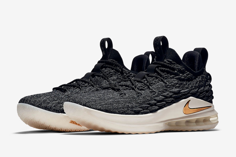 Заказать Nike LeBron 15 Low Metallic Gold-Phantom