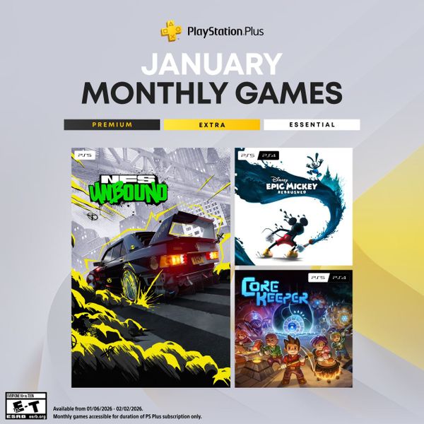 В январе в PS Plus подарят Need For Speed Unbound, Disney Epic Mickey и Core Keeper