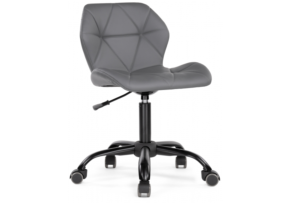 Офисное кресло Woodville Вальд экокожа серое
