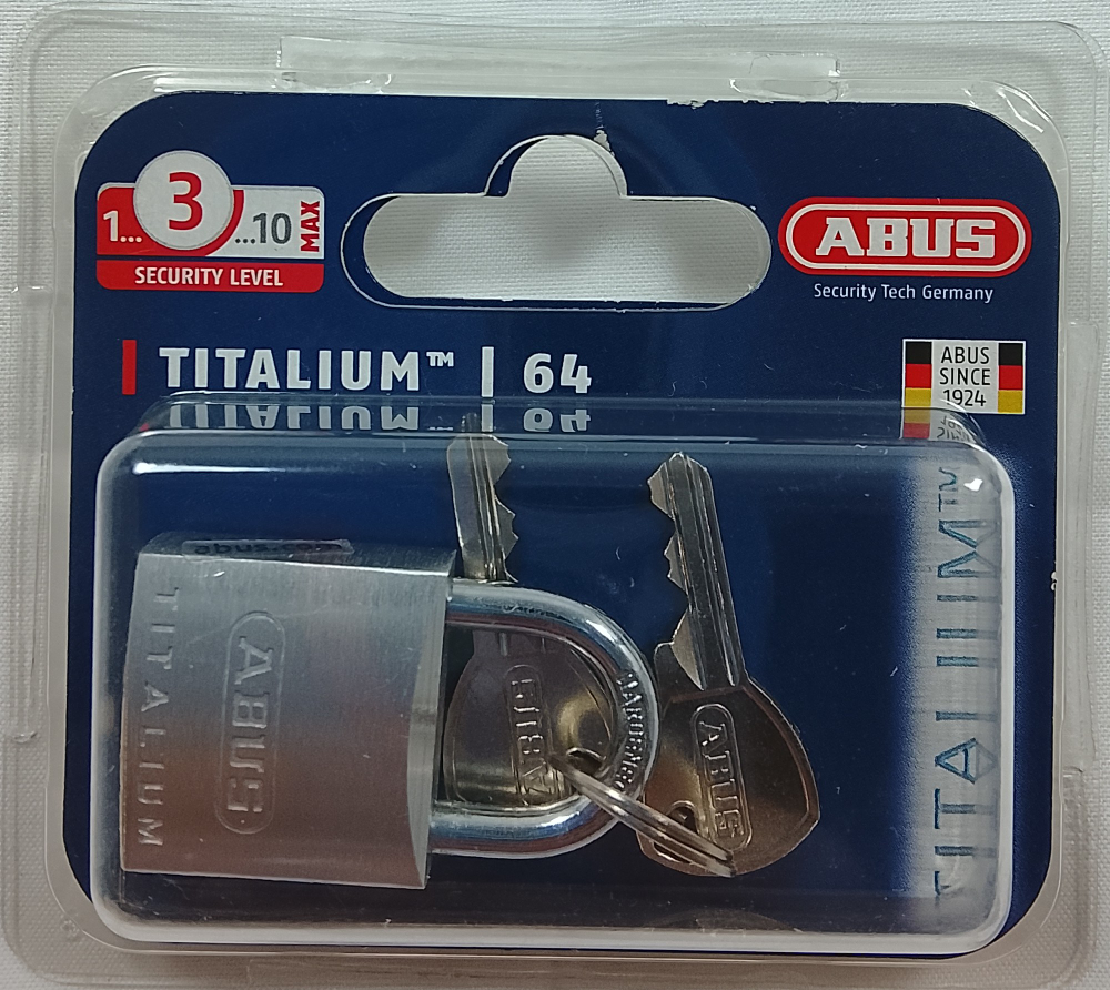 Навесной замок ABUS 64TI/25 B/DFNLI
