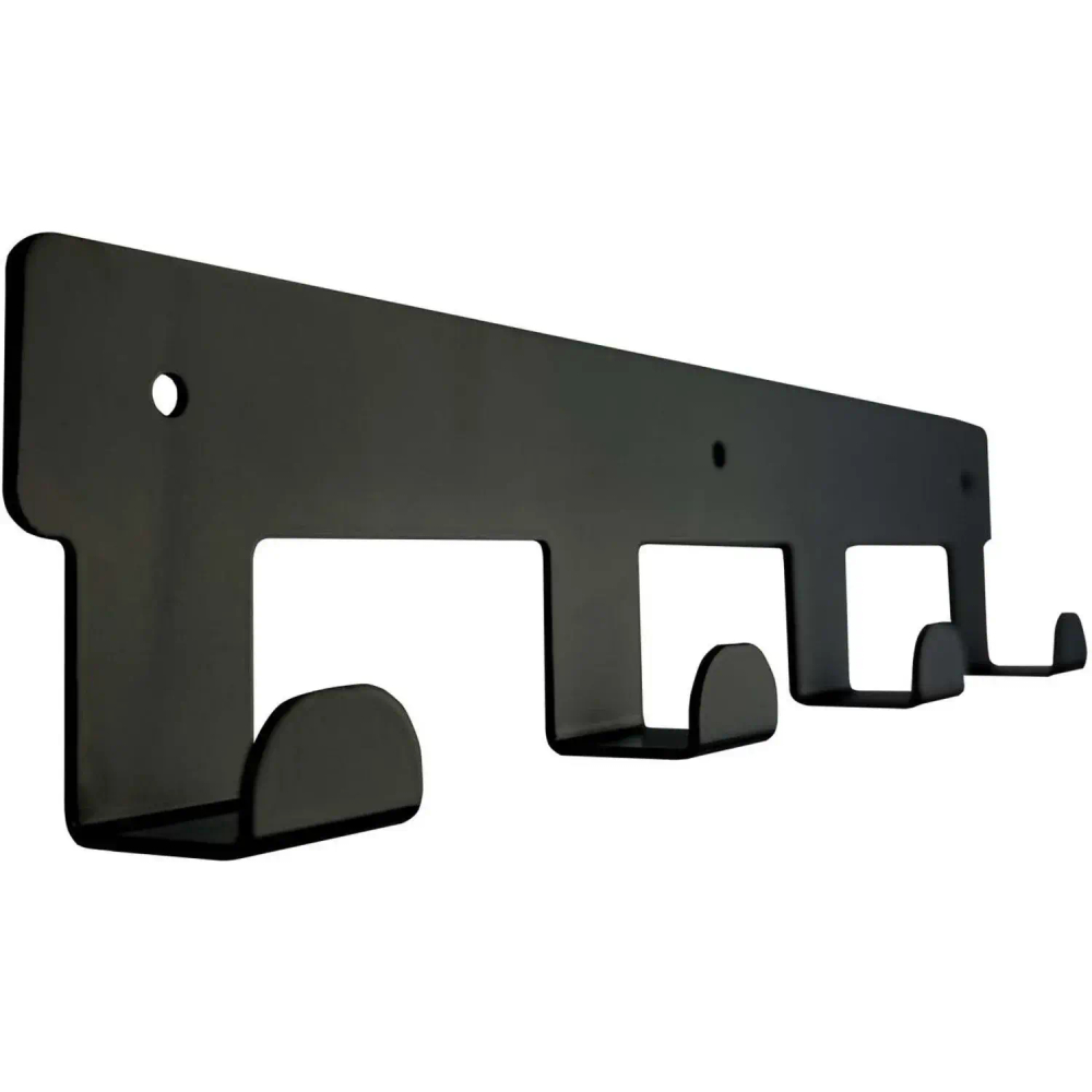 Вешалка настенная РЭ_H1041В, 4 крючка,черный (611037)