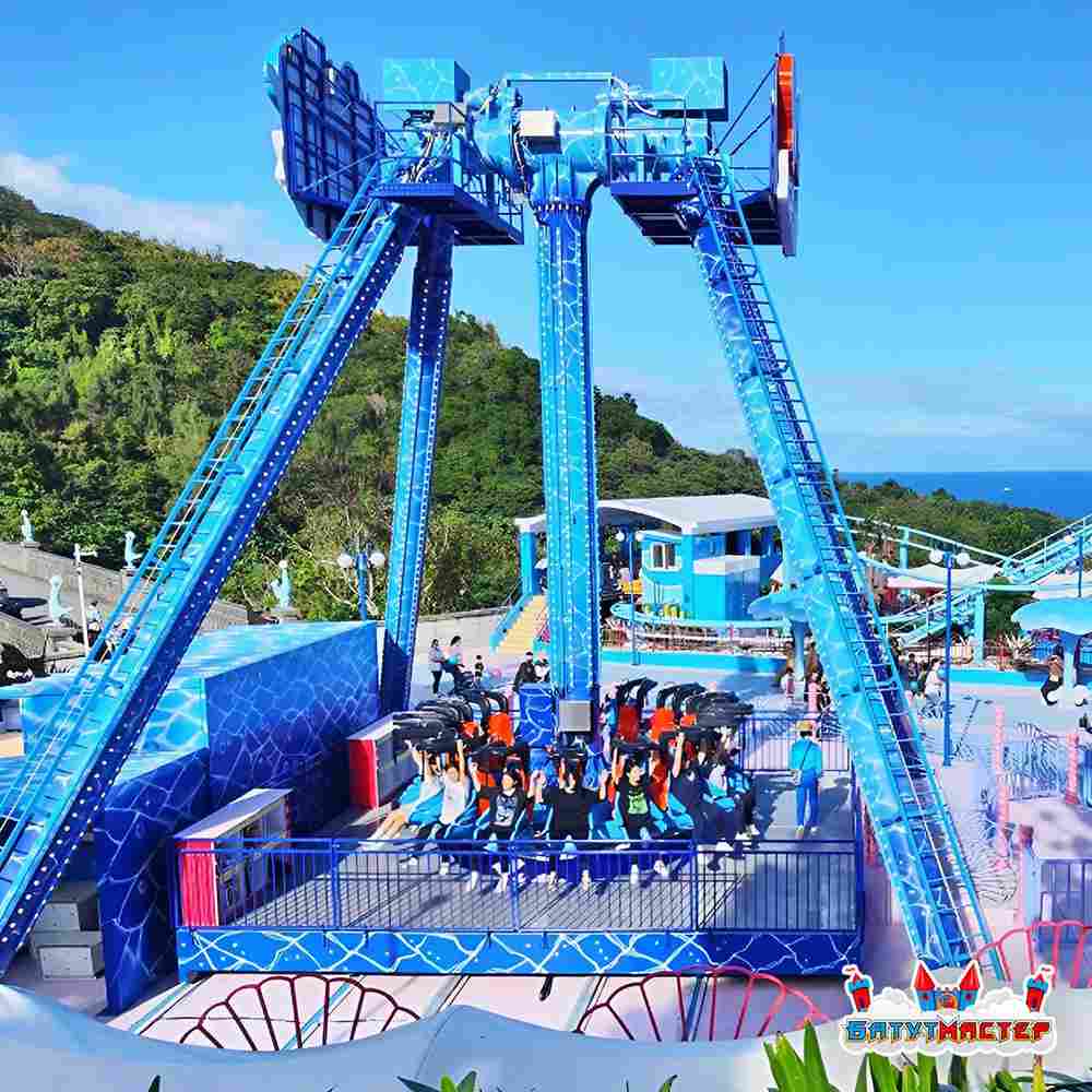 Аттракцион тарелка «Морской Прилив», 18 мест, 19×15×15 м