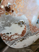 Интерьерные часы ручной работы подарочные из смолы