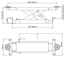 J5H Траверса гидравлическая, ручная 2.2 т. для парковочных подъемников