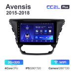 Teyes CC2L Plus 10,2"для Toyota Avensis 2015-2018