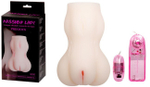 Мастурбатор вагина с вибрацией и фактурным рисунком по телу PASSION LADY (Цвет: телесный)