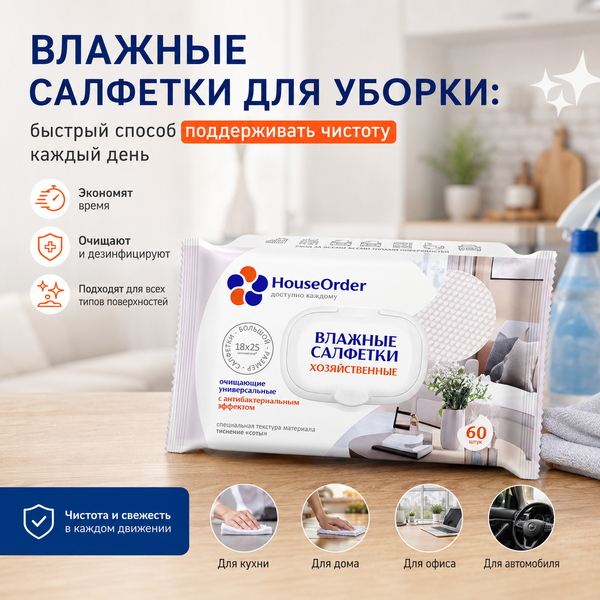 Влажные салфетки для уборки: быстрый способ поддерживать чистоту каждый день Влажные салфетки для уборки: быстрый способ поддерживать чистоту каждый день