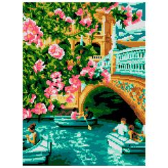 Almaz qaşlarla mozaika \ Алмазная мозаика \ Diamond painting Lori   30*40 cm  "Мост в Севильи"
