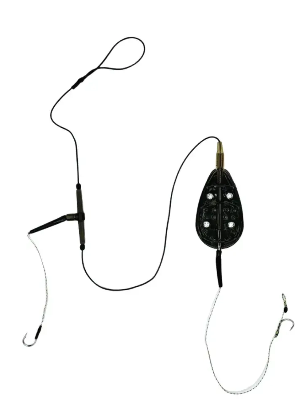 КОРМУШКА РЫБОЛОВНАЯ ОСНАЩЕННАЯ "ФЛЭТ МЕТОД "