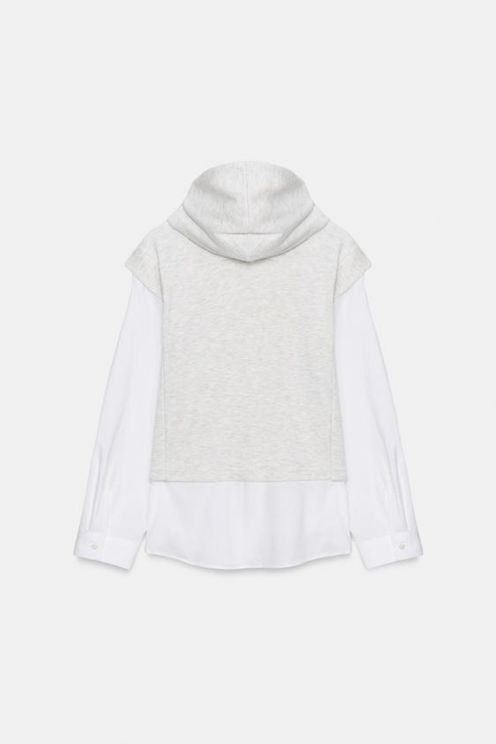 КОНТРАСТНАЯ ФУТБОЛКА С КАПЮШОНОМ - ZARA