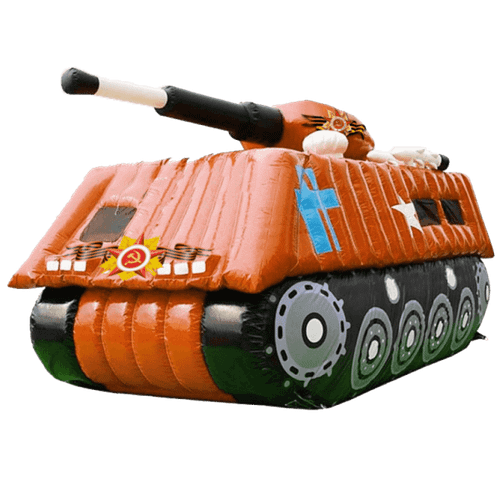Коммерческий надувной батут к Празднику 9 мая "Танк Победы"