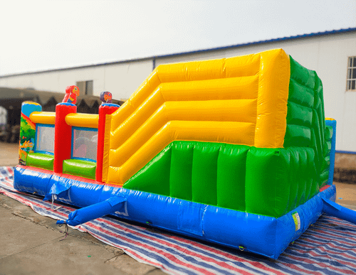 Коммерческий надувной батут «Попугайчики» 6*4*2,8 м