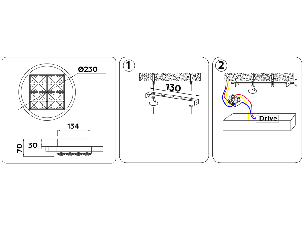 Ambrella Настенно-потолочный светодиодный светильник Ice FA105