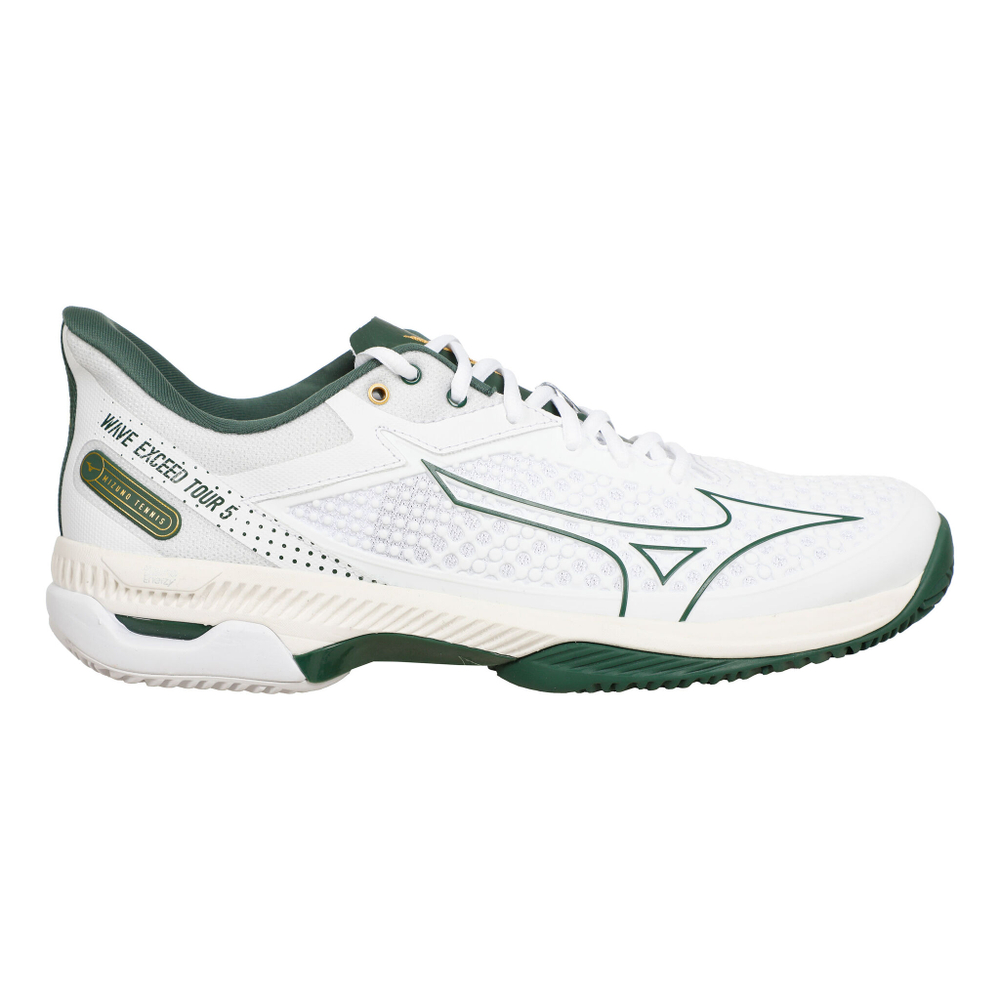 Мужские теннисные кроссовки Mizuno Wave Exceed Tour 5 Clay Court Shoe Men - White, Dark Green