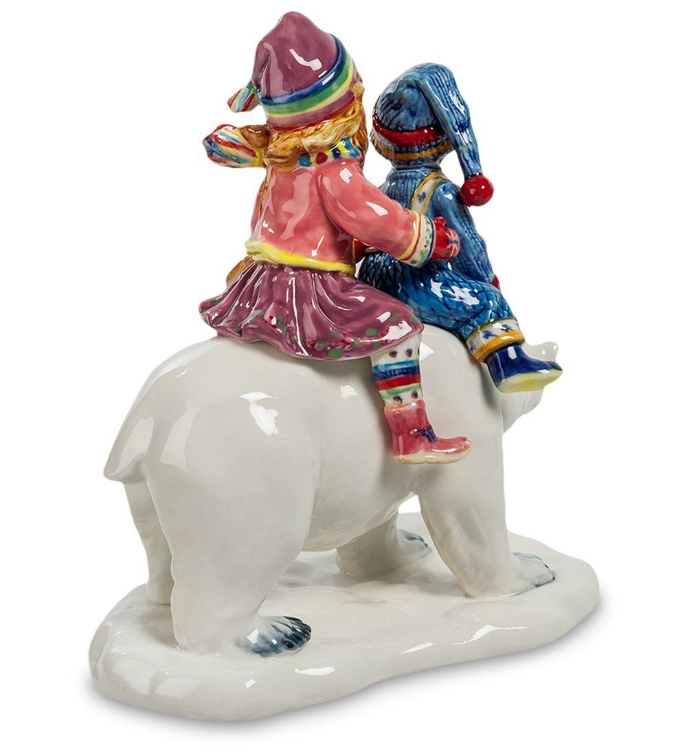 JP-52/ 3 Статуэтка «Дети и белый медведь» (Pavone)