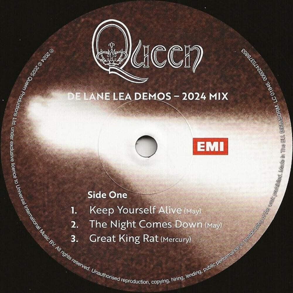 Queen / De Lane Lea Demos (12" Vinyl EP)