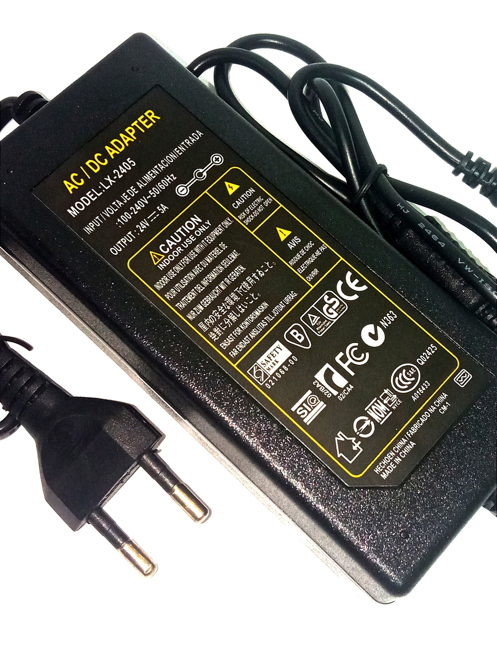 Адаптер питания LX-2405 (24v/5А) штекер 5.5мм.