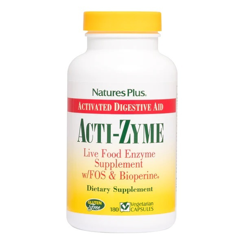 Acti-Zyme Plant Enzymes Probiotics & Bioperine 180 vcaps