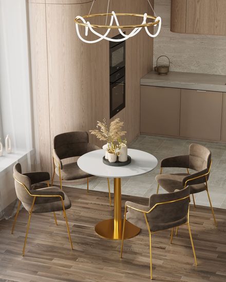 Стул Полин коричневый 2 шт