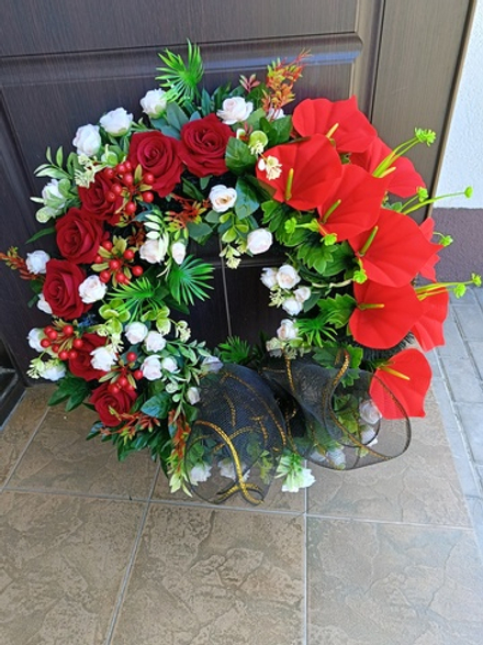 Кольцо малое розы, каллы