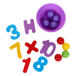 Развивающая игрушка деревянная Шарики сложение и вычитание, коробка C-41820