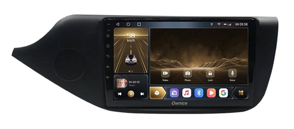 Штатная магнитола OWNICE OL-9781-U для Kia Ceed II 2012+ (рамка матовая) на Android 12.0