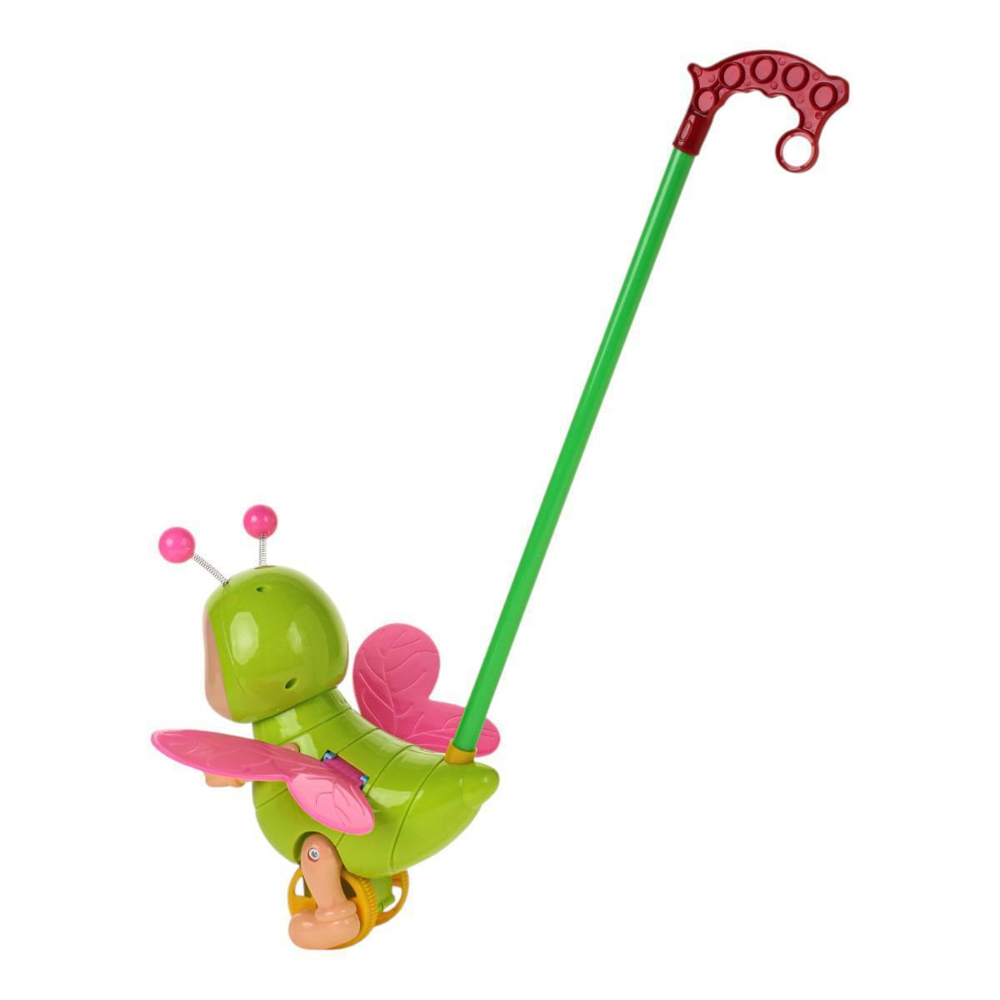 Каталка на палке Жук 56см, пакет 345