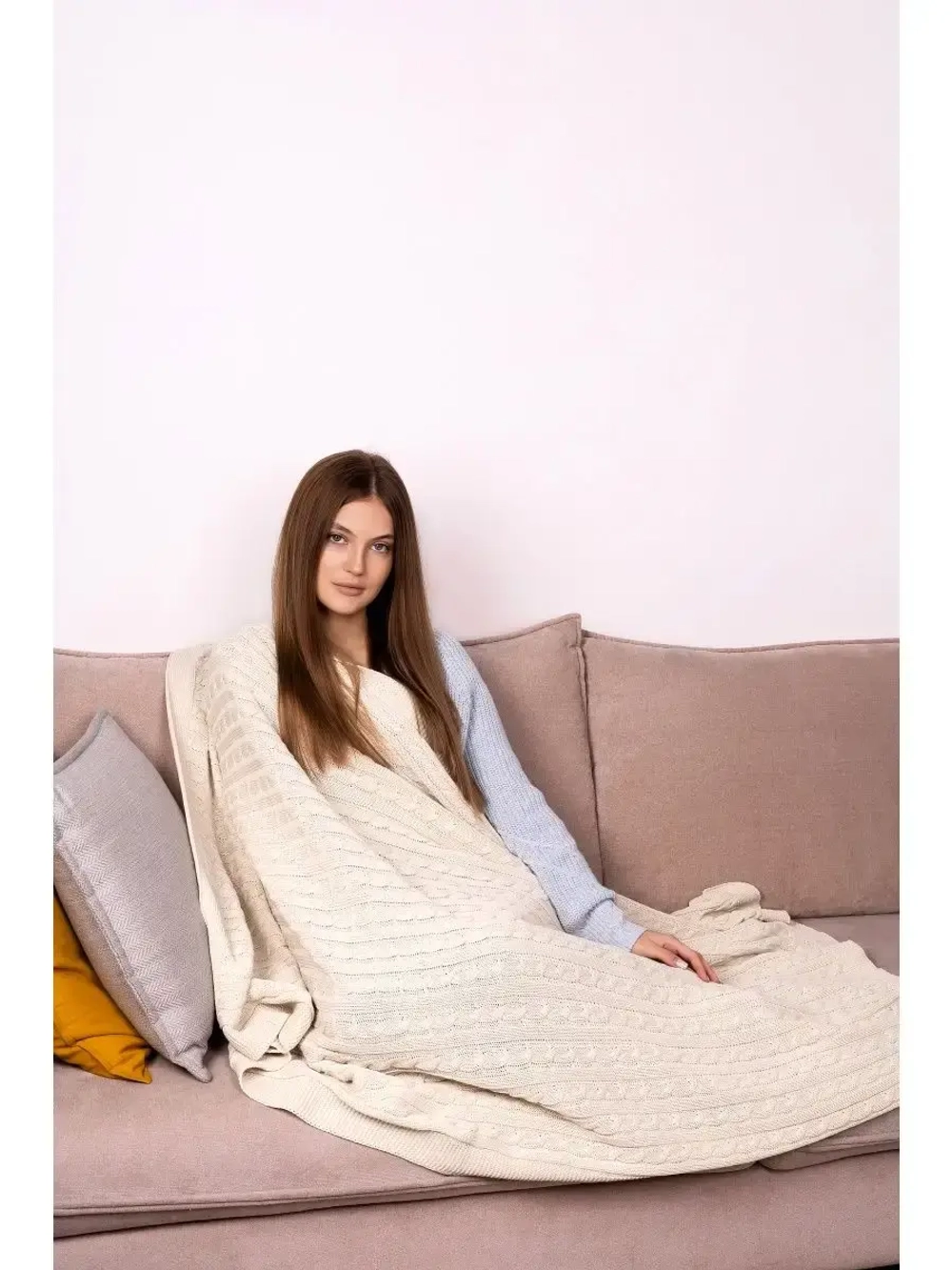 Плед, 100% хлопок, 110х160