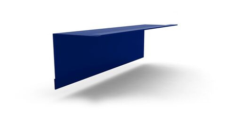 Планка примыкания стены к кровле для СП с покрытием Полиэстер 0,45мм, цвет RAL 5005 2м