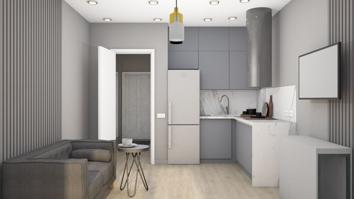 Дизайн проект кухни: 30 фото визуализаций комнат в разных стилях