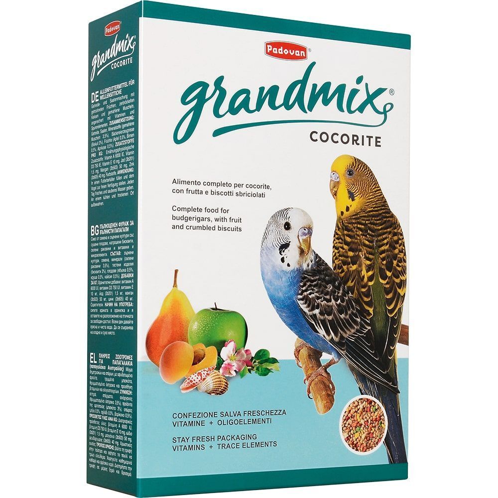 Padovan GRANDMIX Cocorite комплексный корм для волнистых попугаев 1кг Padovan GRANDMIX Cocorite комплексный корм для волнистых попугаев 1кг