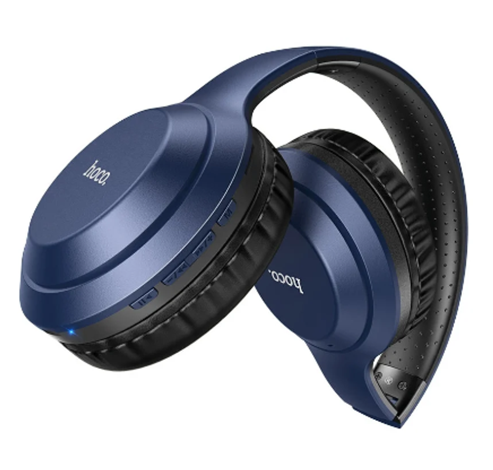 Накладные Bluetooth наушники Hoco W30 blue